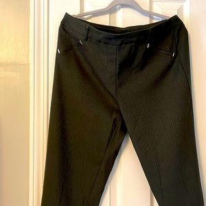 Dress pants deep green herringbone pattern